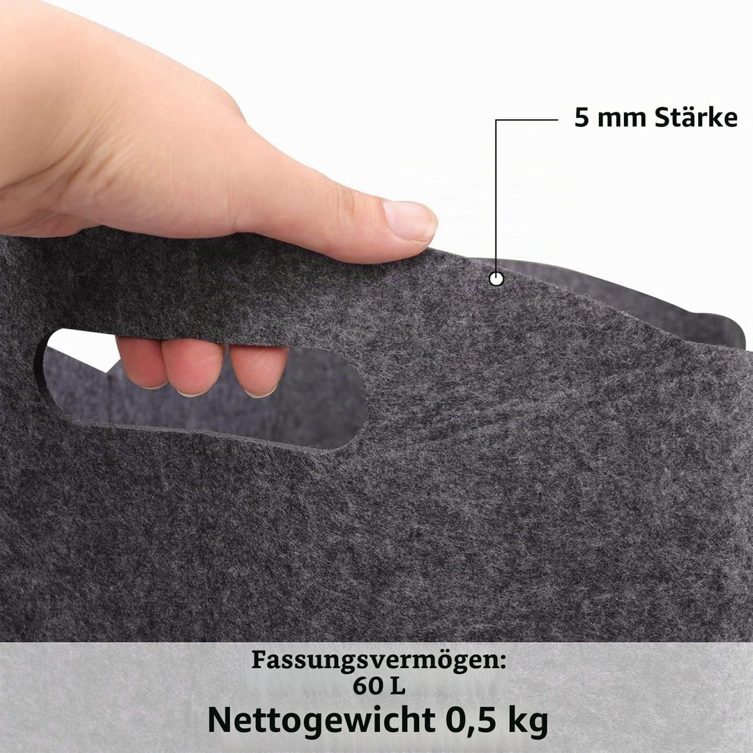 Holzkorb für Kaminholz, Faltbar Kaminholzkorb Holzkorb,Extra Dicker Brennholzkorb Feuerholzkorb Kami