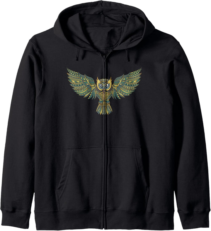 Eulen Kauz Owl Uhu Nachteule Eule Kapuzenjacke