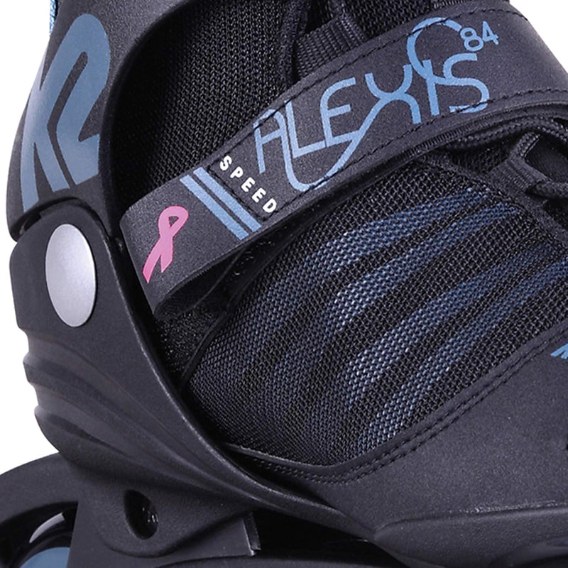 K2 Skates Damen Inline Skates ALEXIS 84 SPEED ALU, black - steel blue, 30D0270 Black Steel Blue EU: