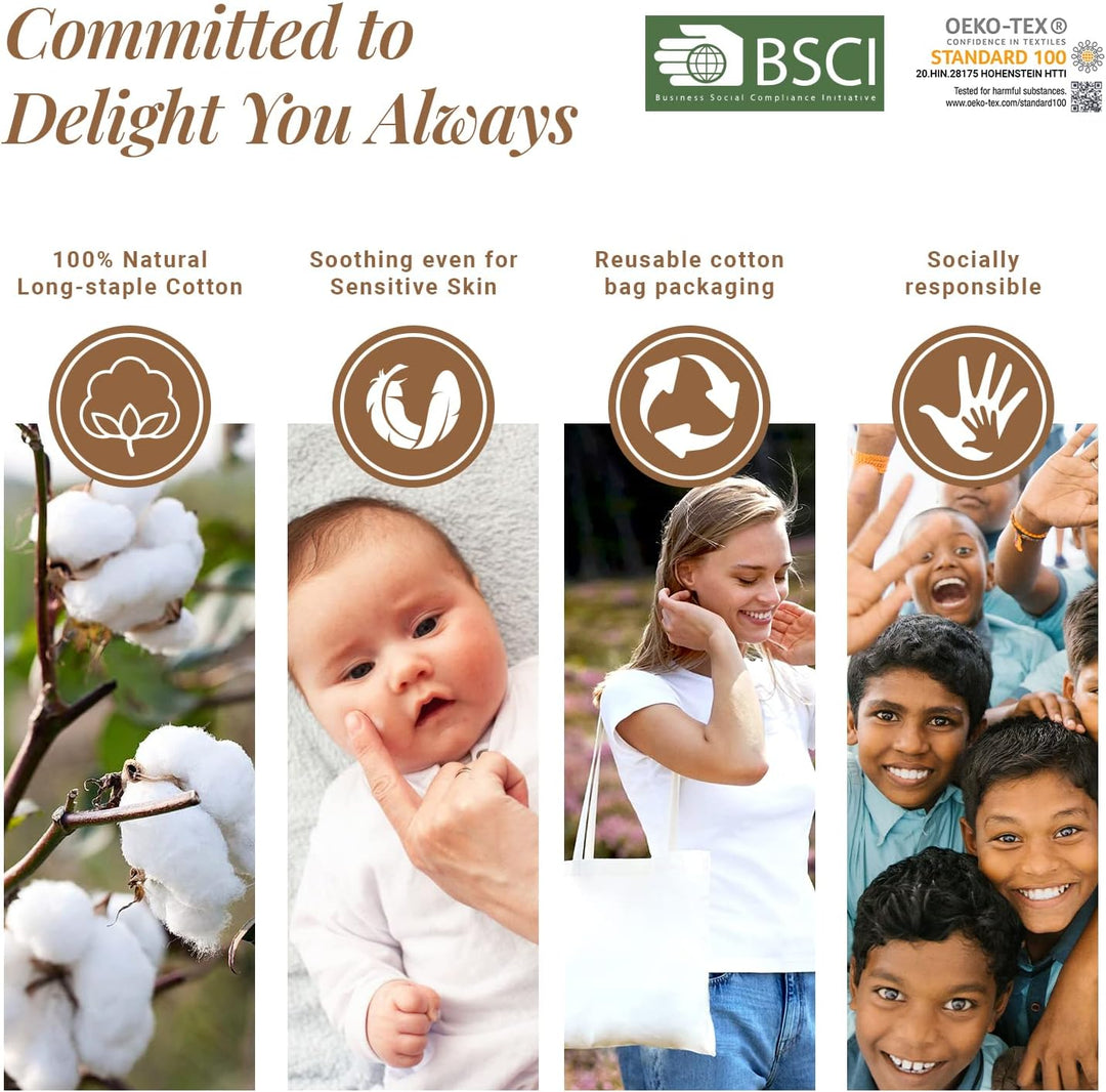 Pizuna Luxuriöser Soft-Satin 2er Pack Kissenbezug 70 x 90 cm Silber, 800 Fadenzahl Baumwolle Kissenb