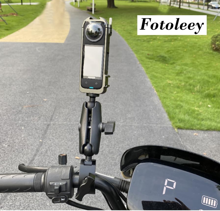 Fotoleey Kamera-Fahrradhalterung, Motorrad-Lenkerhalterung für Insta360 X3/X2/Ace Pro/Ace/One RS, ko