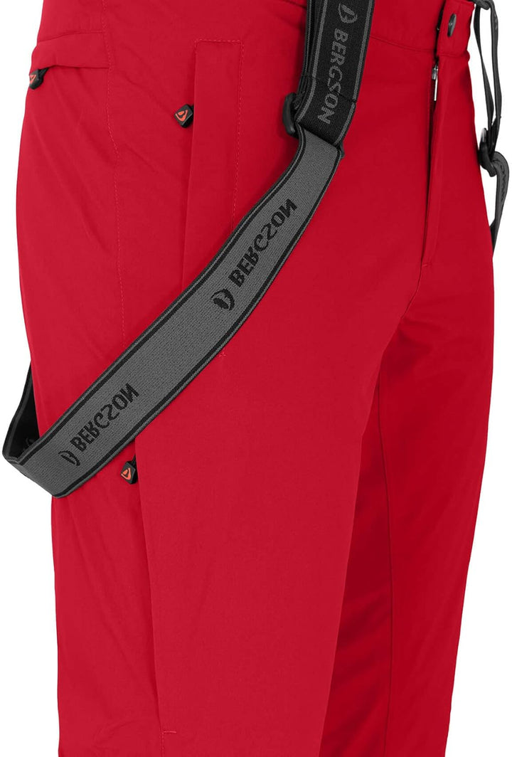 Bergson Flex | Herren Skihose, wattiert, bielastisch, 20000 mm Wassersäule - Oberschenkel Belüftung,