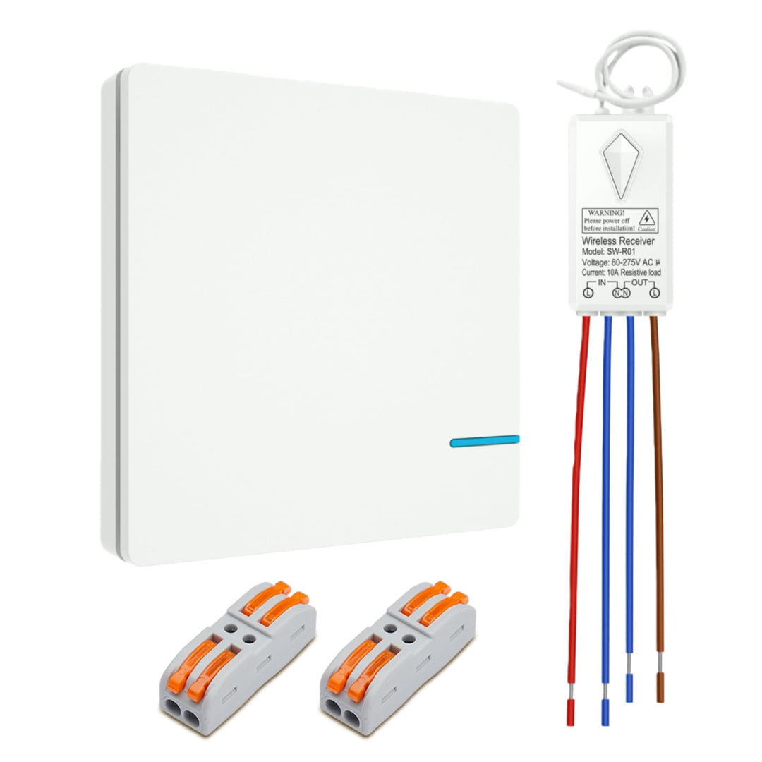 230V Funkschalter - Thinkbee 1000 Watt Ein Aus Funk Lichtschalter Set Für Licht, 80~275V Wireless Sw