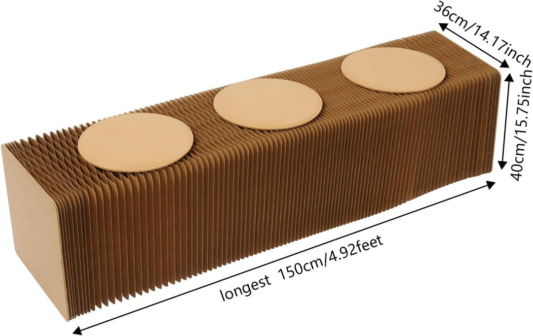 Klapphocker multifunktional Kraftpapier Klappbare hocker, Papierhocker faltbar mit Honigwaben-Design