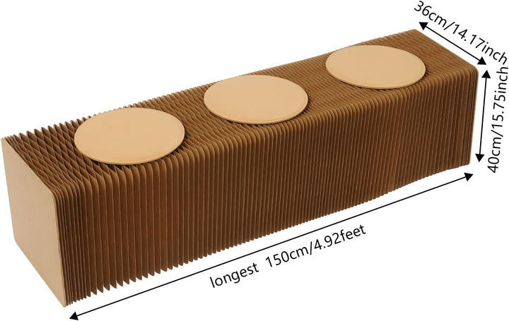 Klapphocker multifunktional Kraftpapier Klappbare hocker, Papierhocker faltbar mit Honigwaben-Design