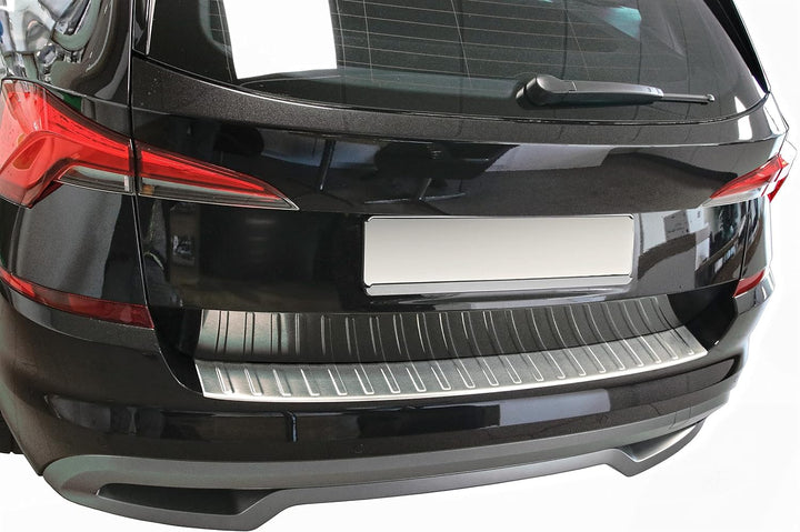 Ladekantenschutz Edelstahl MATT kompatibel für SKODA Kamiq | ab 2019 | mit Abkantung | premium Quali