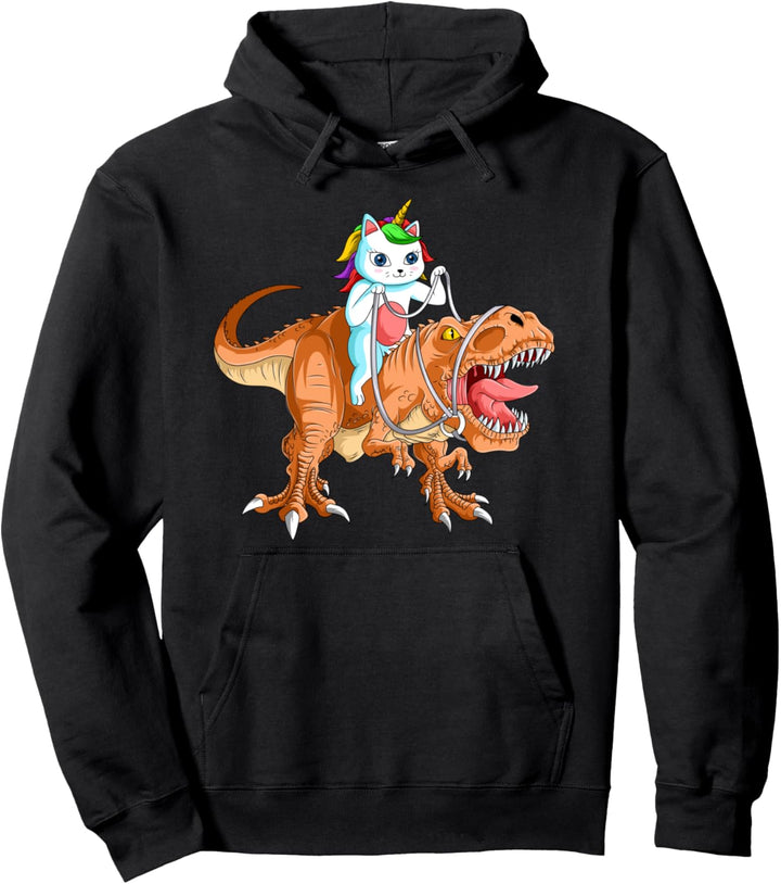 Trex Tyrannosaurus Dino - Dinosaurier Katze T-Rex Pullover Hoodie