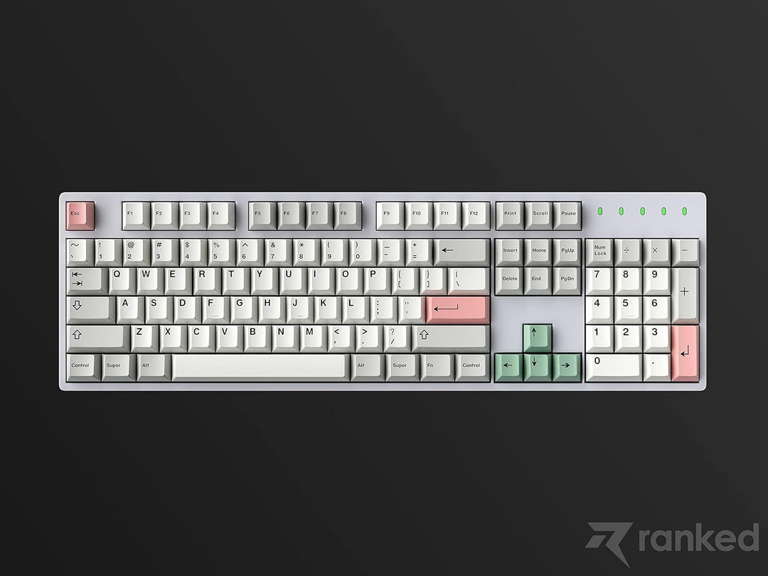 Ranked Farbsublimations-Premium-Tastenkappen-Set | 1,45 mm Dickes PBT | Cherry-Profil für DIY Custom