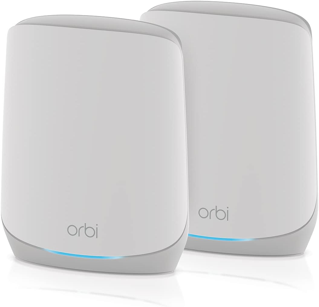 NETGEAR Orbi RBK762S WiFi 6 Mesh WLAN System (5.400 MBit/s Geschwindigkeit, TriBand WiFi 6 Router +