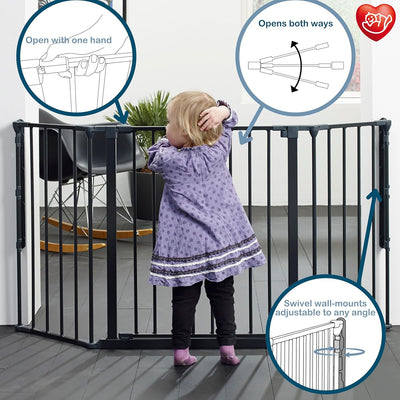 Baby Dan Konfigurationsgitter Flex M, 90 - 146 cm - Hergestellt in Dänemark + TÜV/GS geprüft, Farbe: