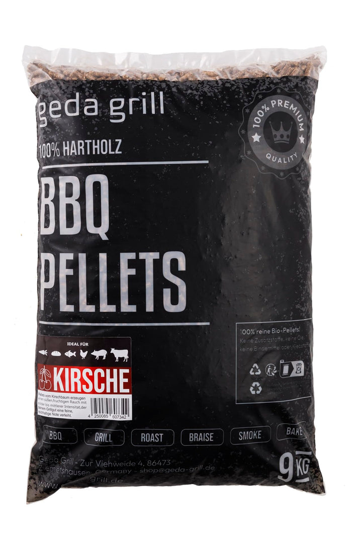 GEDA Grill 100% Hartholz Pellets, Grillpellets BBQ Pellets für Pelletsmoker, Pizzaofen, Räucherofen