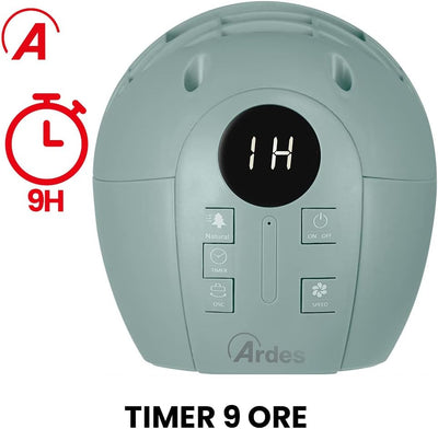 ARDES - Digitaler höhenverstellbarer Turmventilator-Vertikaler Ventilator mit 3 Geschwindigkeiten un