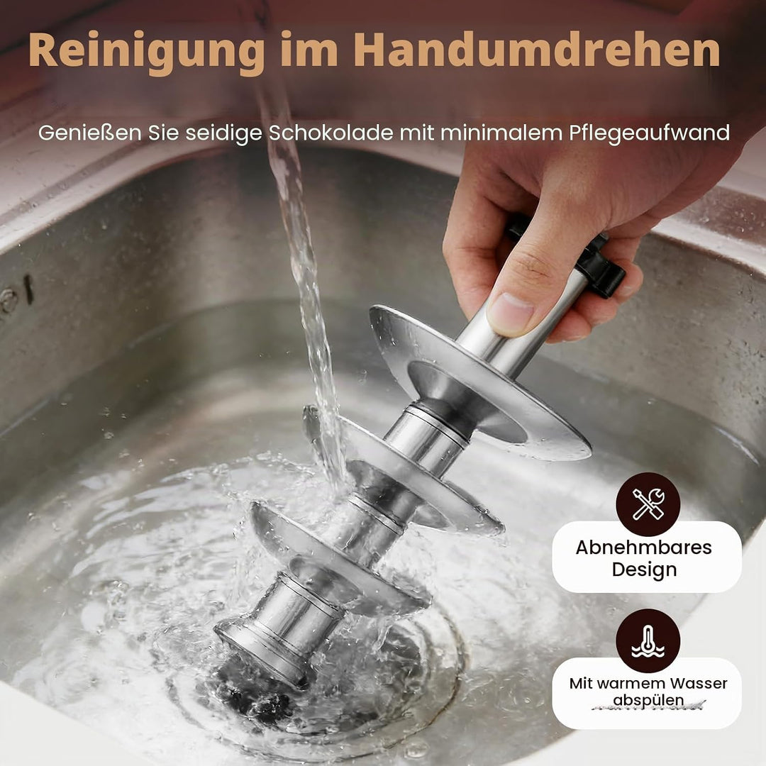 Schokoladenbrunnen, 4 Etagen Schokoladenfontäne aus Edelstahl bis 18L Schokolade Heiztemperatur 40℃