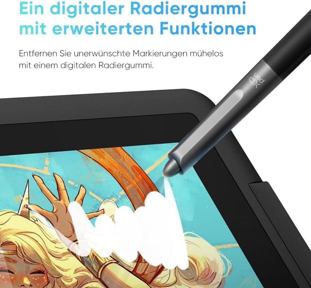XPPen Artist 13.3 Pro V2 Grafikdisplay, 13.3 Zoll Grafiktablett mit 16K Stift, 99% sRGB, kompatibel
