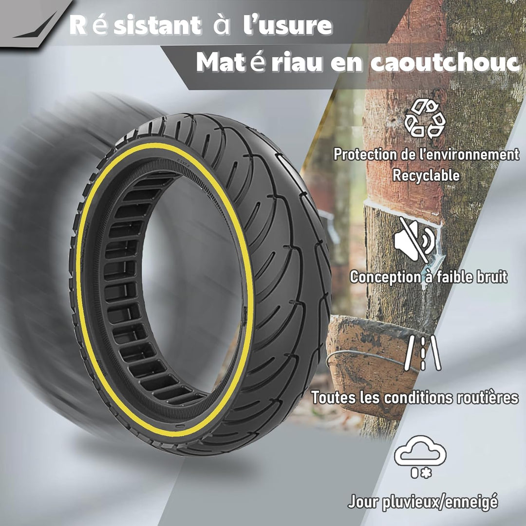 2 Stück Vollgummireifen 8,5 x 2,0 Zoll, Anti-Loch-Reifen 50/75-6.1 Für Ninebot D38E/F65I/F25I, Xiaom