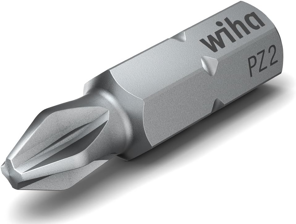 Wiha XLSelector Torsion 17-teilig/Gemischtes Schrauberbit-Set mit Bitratsche und 25mm Bits / 1/4" 17