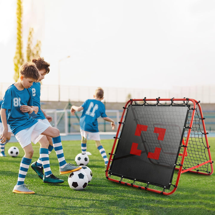 Rebounder für Fussball Kinder Rebounder Netz Volleyball Rebounder Netz Verstellbar Trainingsnetz Fus