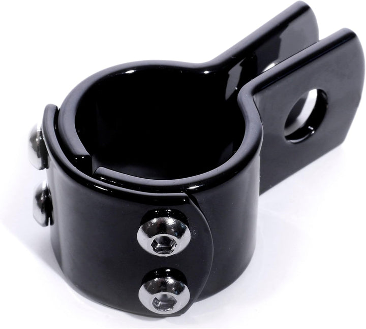 Befestigungsklemme 32 mm Schwarz Halterung 1¼ Zoll für Harley universal Sturzbügel Fussrasten Lenker