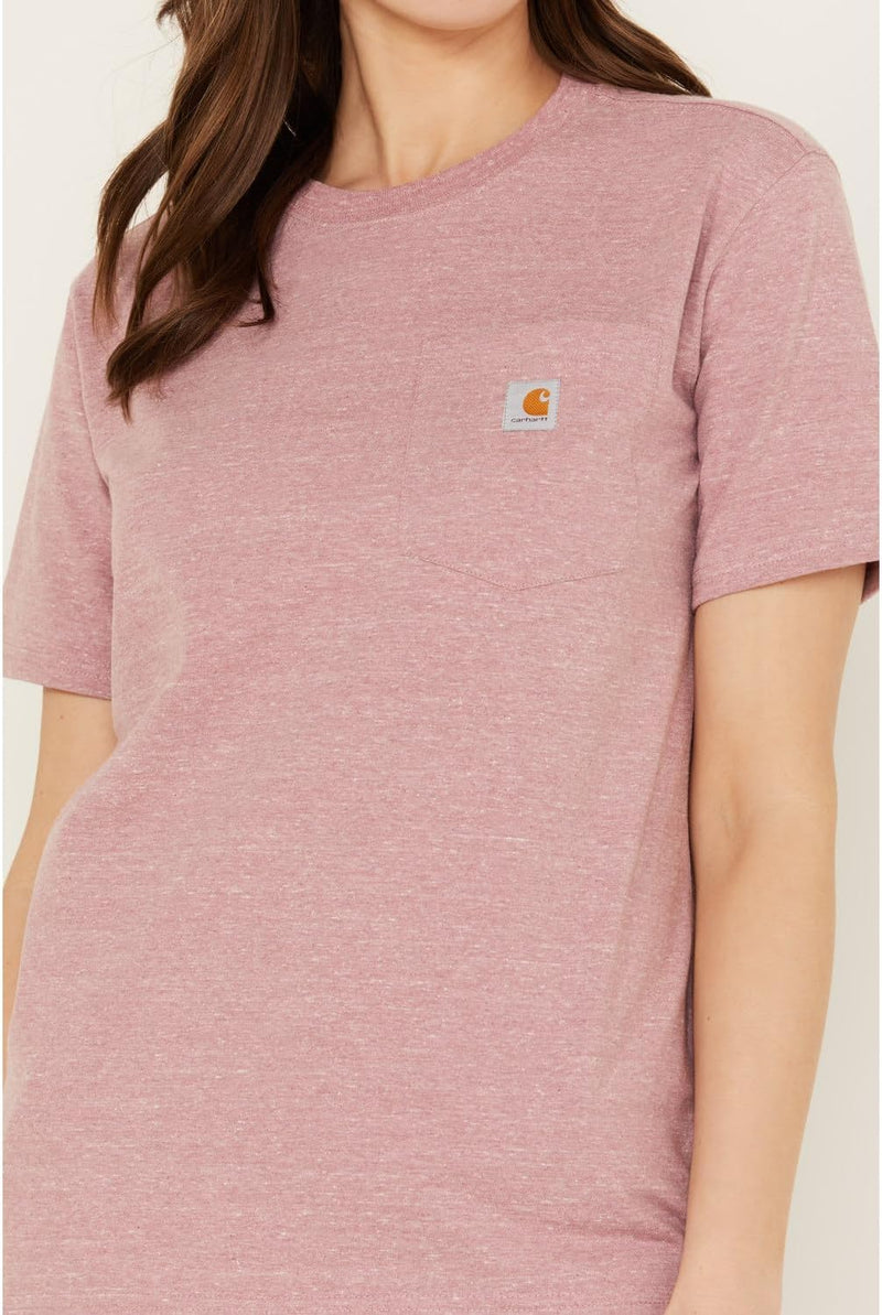 Carhartt Damen Arbeits-T-Shirt L Foxglove Snow Heather, L Foxglove Snow Heather