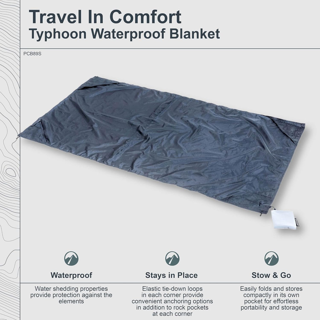 Cocoon Picnic/Outdoor/Festival Decke 160x120cm blau