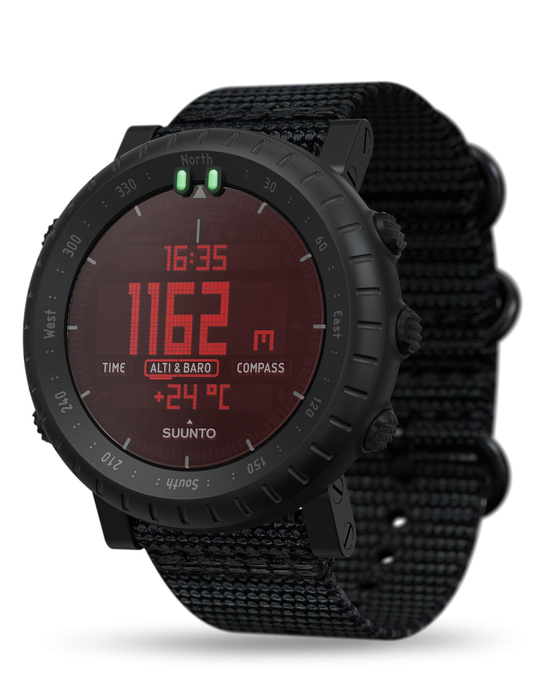 Suunto Core Alpha Stealth Outdoor-Uhr mit Höhenmesser, Barometer und Kompass, Stealth