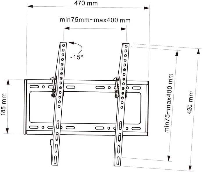 [ Test SEHR GUT *] AXRED MiG Plus TV Mount Wandhalterung bis 30kg Ultraslim Universal 23-56 Zoll 58-