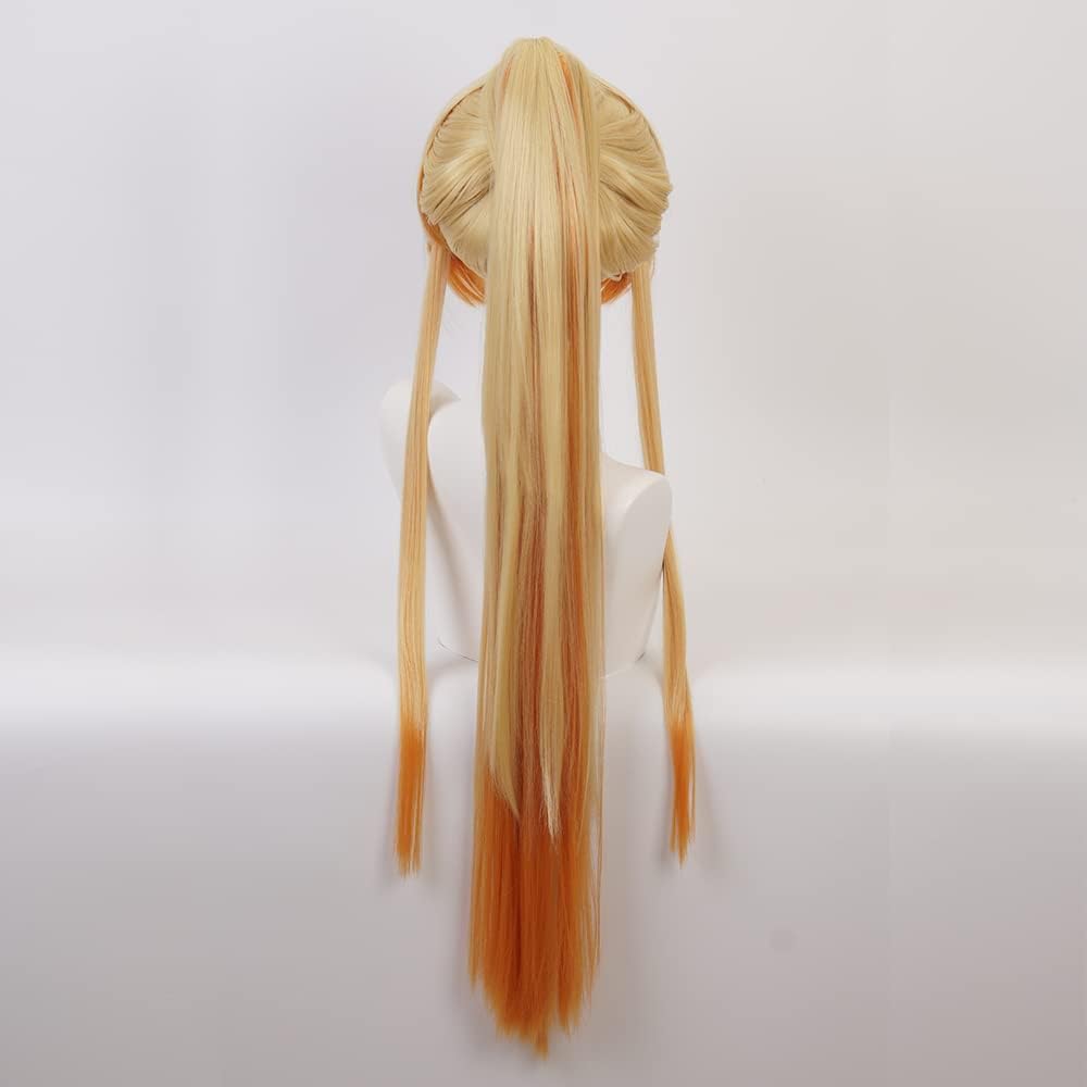 OSIAS Female Agatsuma Zenitsu Cosplay Perücke für Frau und Mädchen, Female Agatsuma Zenitsu