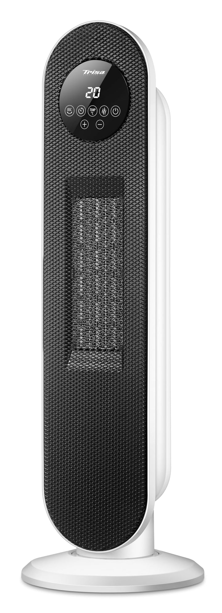 Trisa 2-in-1 Cozy Air Heizlüfter 2000W, Oszillation, 24 Std. Timer, Remote | 2000W, 40°C Max, Fernbe