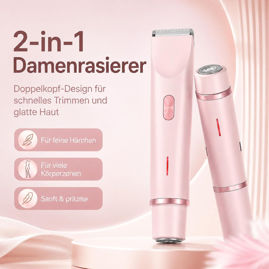 Aluvea Smooth Trim, Aluvea Smooth Trim Rasierer, 5-in-1 Damen Rasierer, Sanfte Haarentfernung für Gl