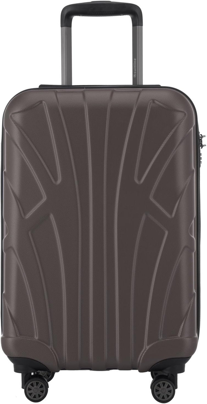 suitline Handgepäck Hartschalen-Koffer Koffer Trolley Rollkoffer Reisekoffer, TSA, 55 cm, ca. 34 Lit
