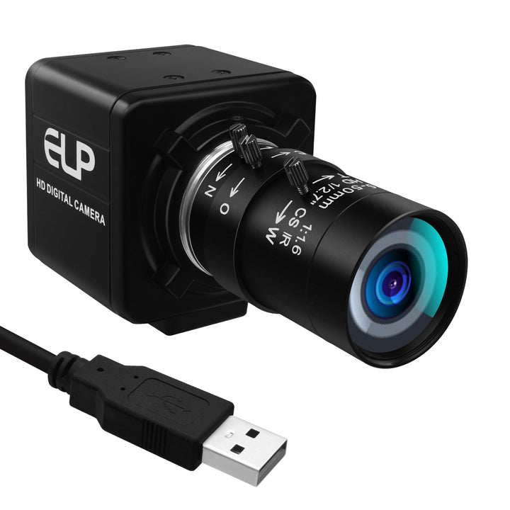 Monochrome USB Kamera mit Globalverschluss | 800P 120FPS ultraschnell, 5–50 mm CS Objektiv mit manue