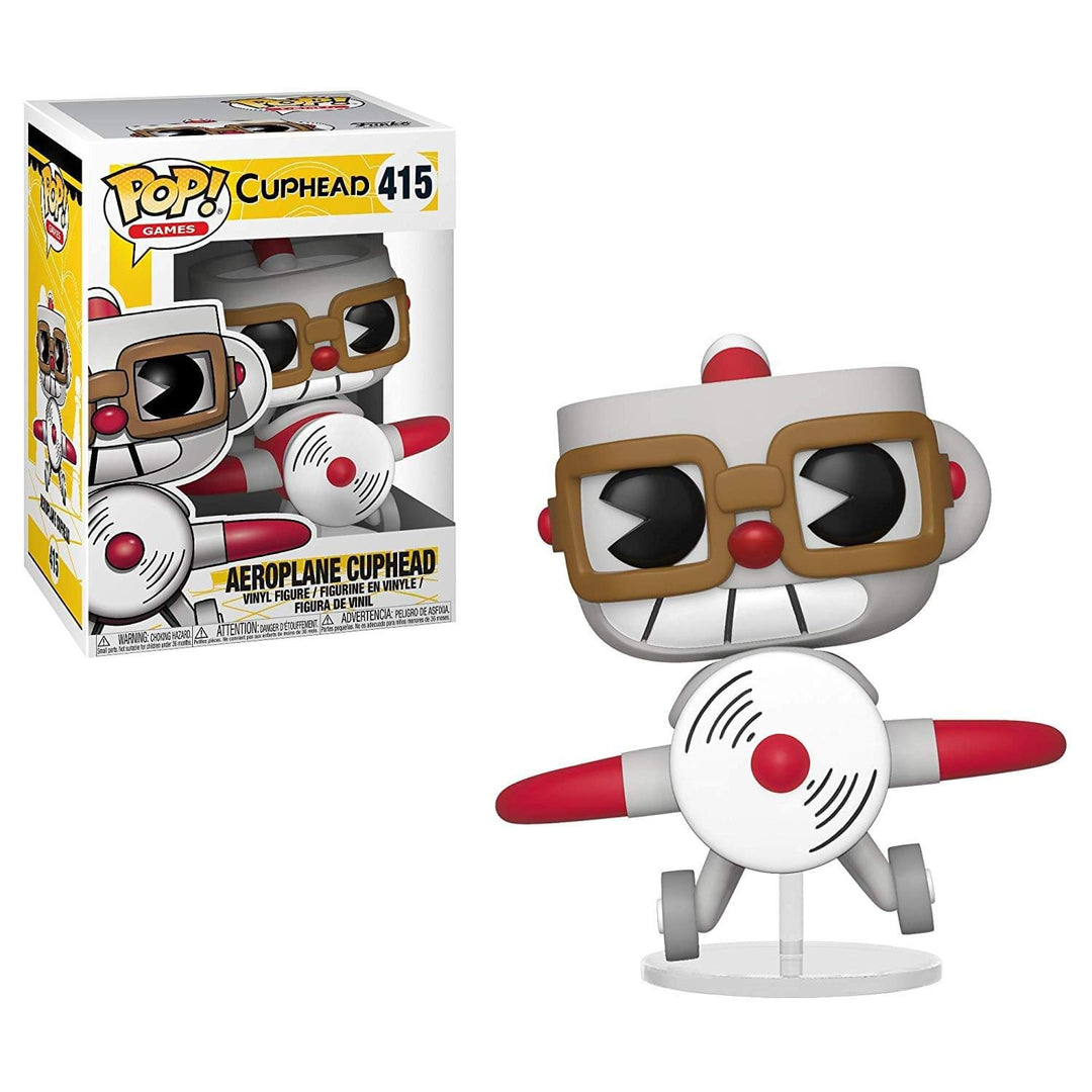 Funko Pop! Vinyl: Games Cuphead in Aeroplane, Multi - Vinyl-Sammelfigur - Geschenkidee - Offizielle