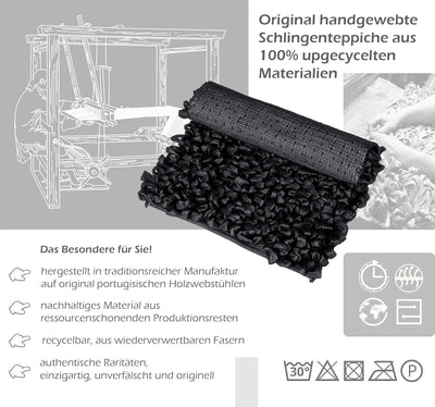 Lashuma Badteppiche für Fussbodenheizung Farbe: Schwarz kleine Badmatte Grösse: 50x70 cm 50x70 cm Sc