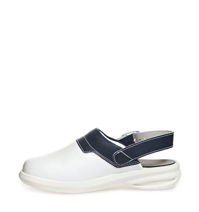 Abeba Easy Clogs weiss/blau, Weiss/Blau, 40 EU, 40 EU