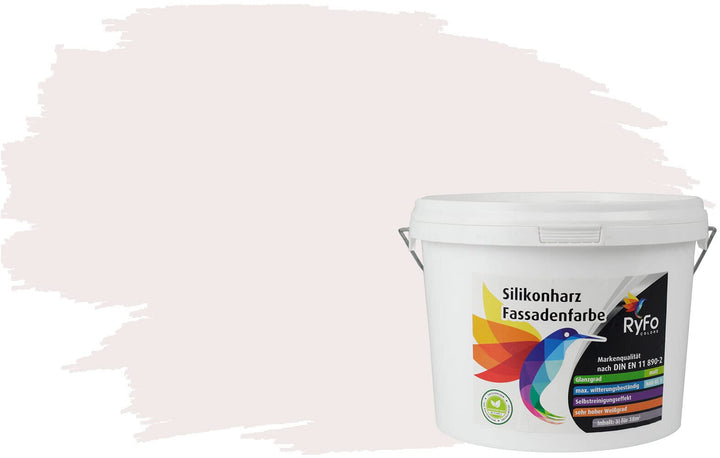 RyFo Colors Silikonharz Fassadenfarbe Lotuseffekt Trend Weisstöne Scheinweiss 3l - bunte Fassadenfar