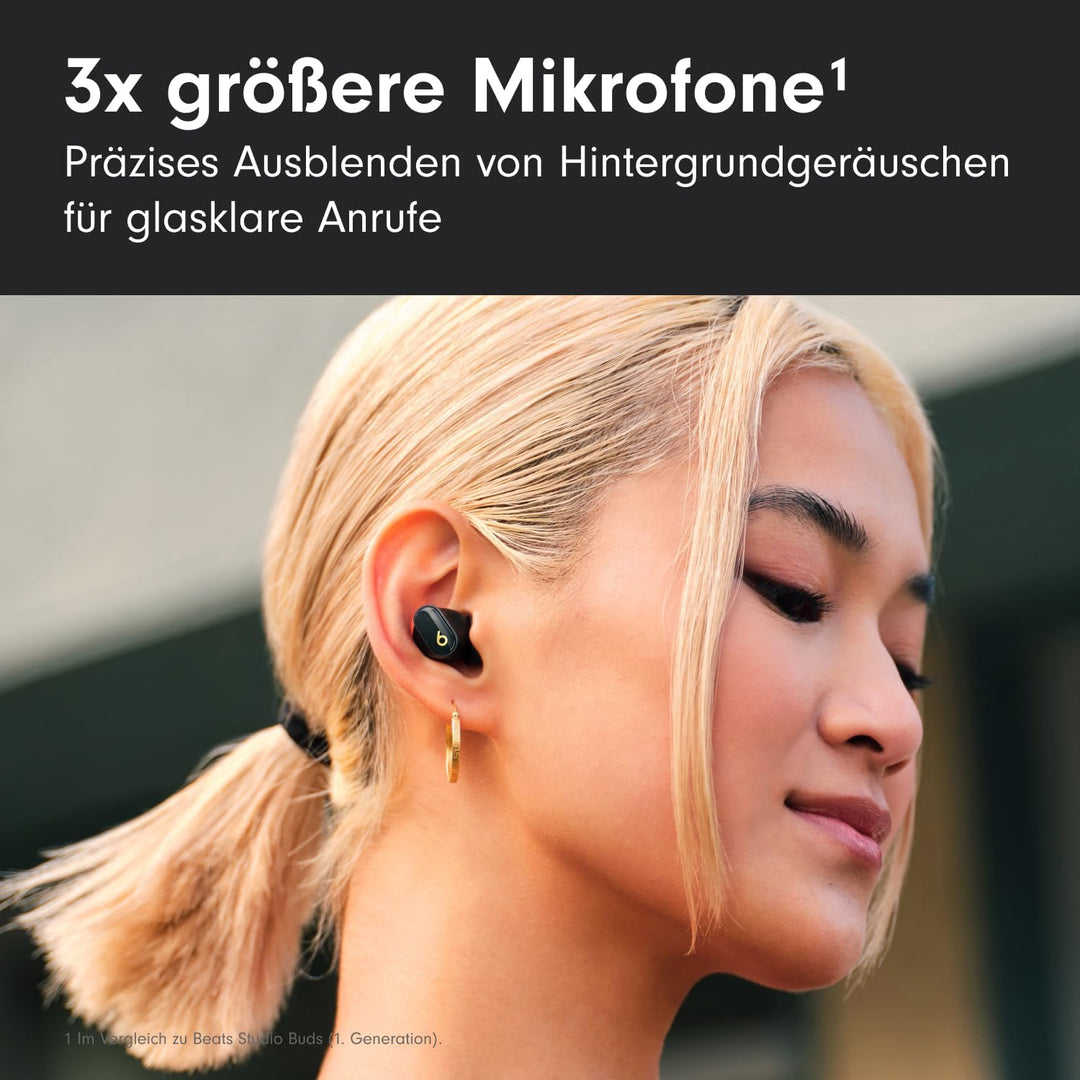 Beats Studio Buds + | Komplett kabellose Noise Cancelling In-Ear Kopfhörer, verbesserte Apple & Andr
