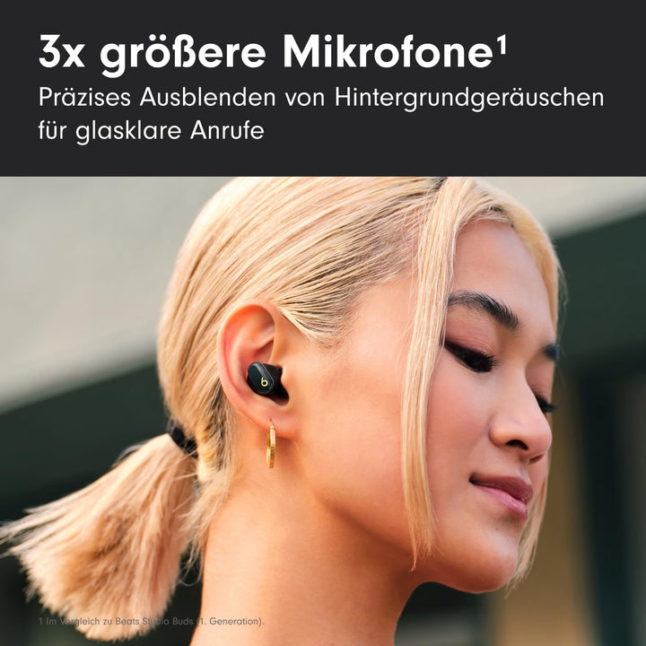 Beats Studio Buds + | Komplett kabellose Noise Cancelling In-Ear Kopfhörer, verbesserte Apple & Andr