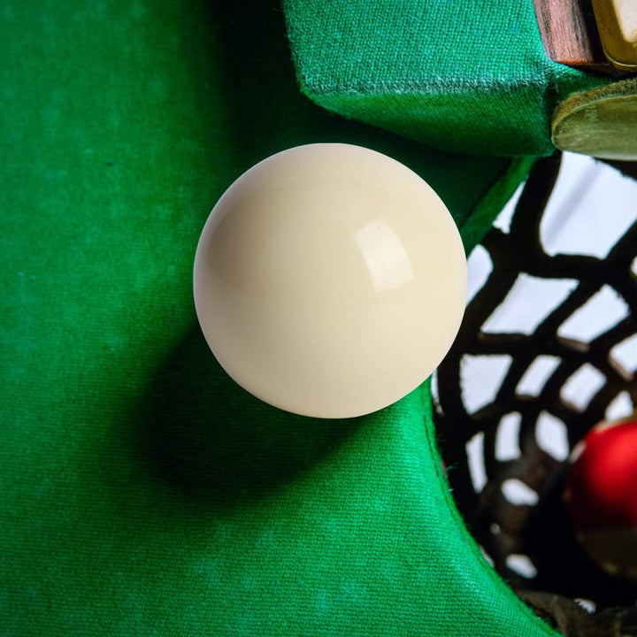 Keenso 2 Stück Billardtisch Weisse Billardkugeln Snooker Billardtisch Training Spot Queue Ball Stand