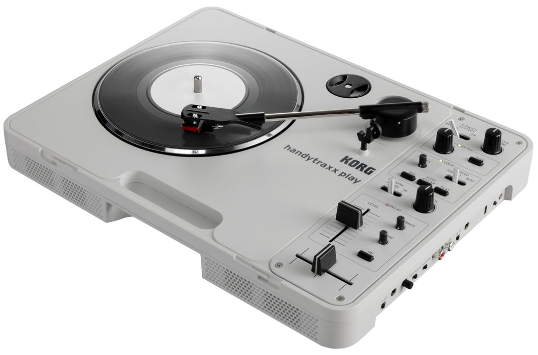 Korg – handytraxx play – Tragbarer DJ-Plattenspieler mit Lautsprecher und Digitalen Effekten
