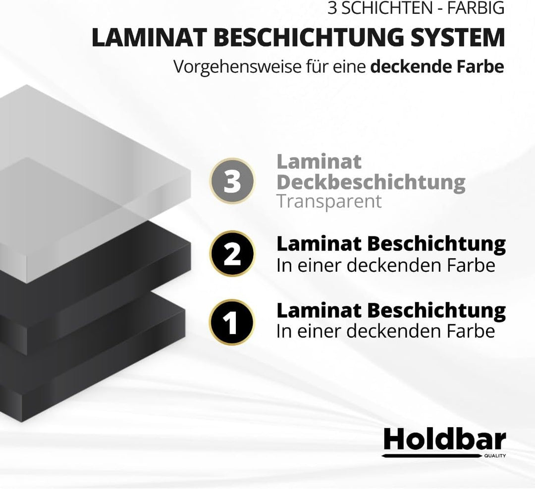 Laminat Beschichtung Anthrazitgrau (RAL 7016) 1 Kg - Laminat Farben - Schützt Laminat Boden - 2-Komp