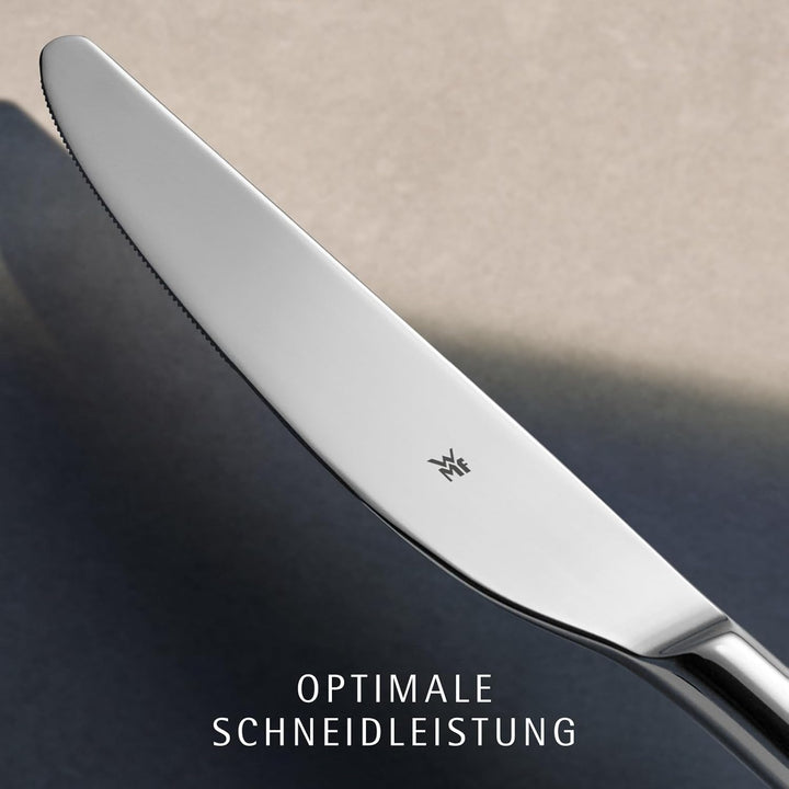 WMF Boston Besteck Set 12 Personen, Essbesteck 60 teilig, Monobloc-Messer, Cromargan Edelstahl polie