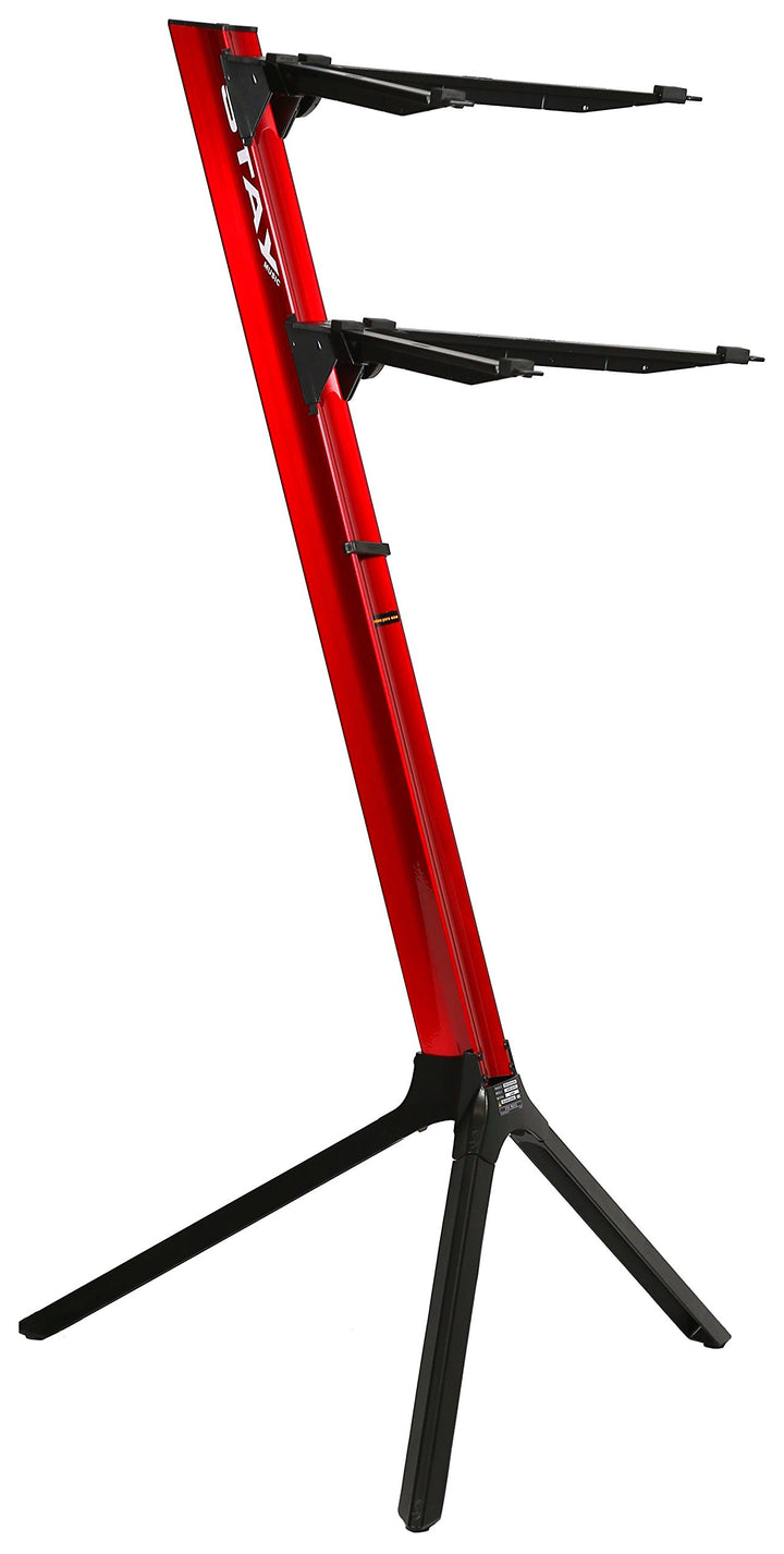 STAY Slim Keyboardständer mit 2 Ebenen 2-stufig, gerade rot Red 2 Tier Straight, Red 2 Tier Straight