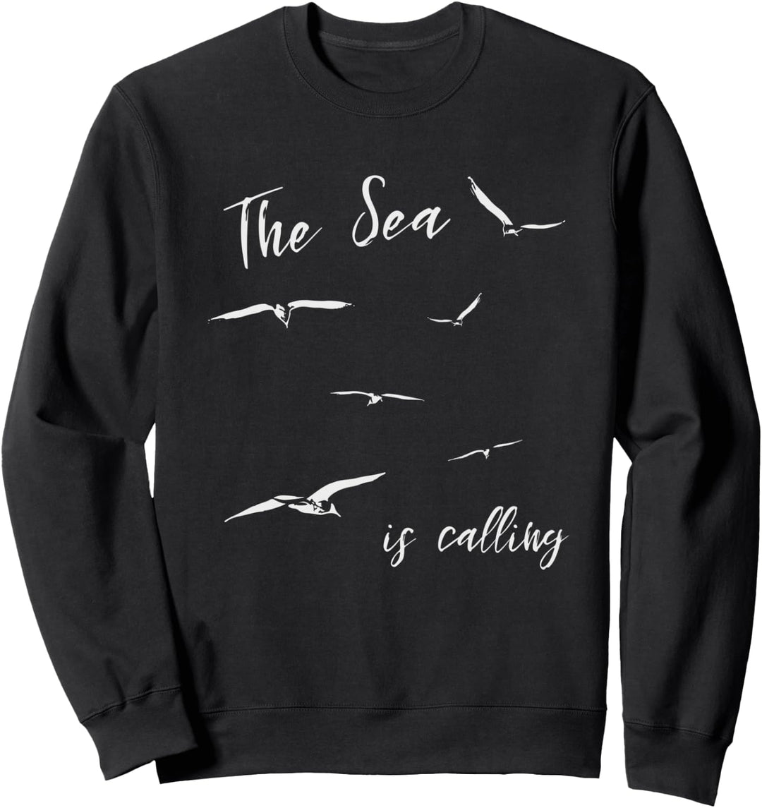 Sea Is Calling | Das Meer ruft | Möwen im Flug Sweatshirt