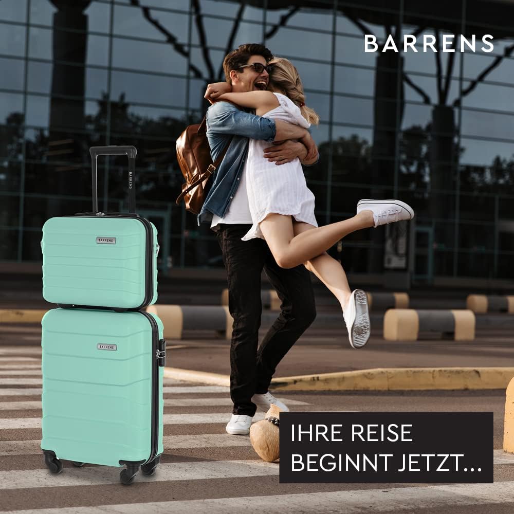 BARRENS Kosmetiktasche | Reiseetui mit Griff | Handgepäck | Zur Befestigung am Koffer oder zum Trage