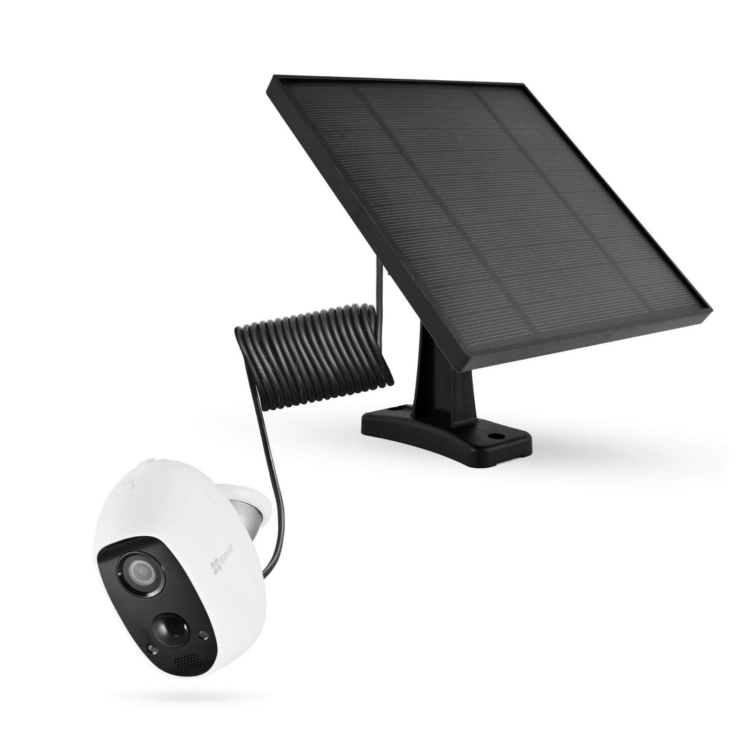 LEICKE Solarpanel kompatibel mit EZVIZ Outdoor Kameras C3A, wetterfest, einstellbare Halterung, unte