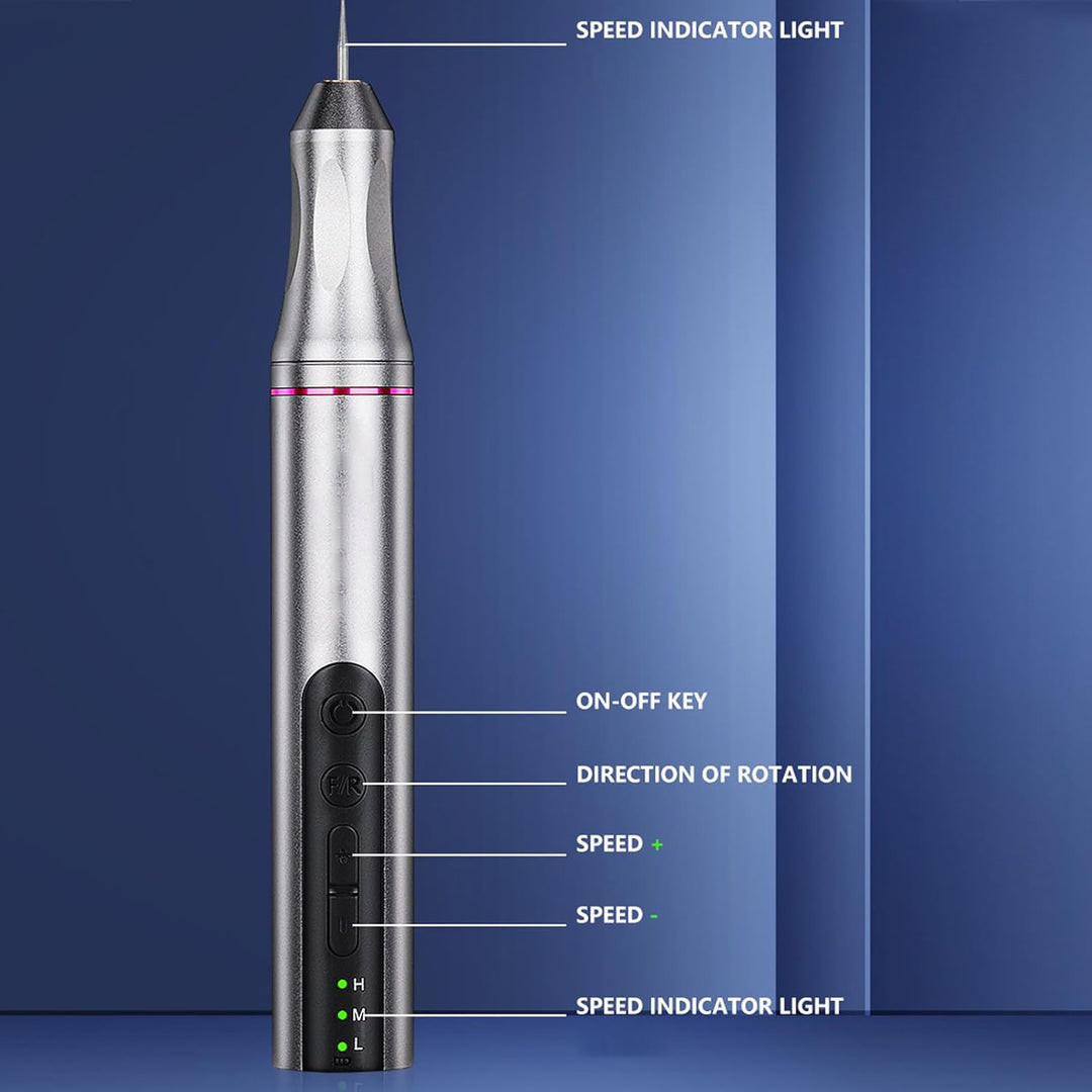 Akku Multifunktionswerkzeug Set, 3,7V 650mAh Akku-Rotationswerkzeug Set, 3 Gang Mini Rotationswerkze