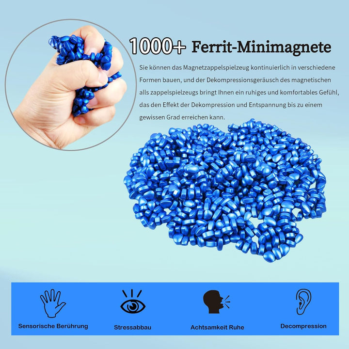 YANZHE Magnetsteine Stresskiller - Ungefähr 1000 Stück Premium Mini-Magnetkugeln als Anti-Stress Spi