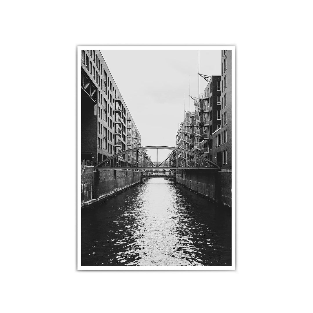 Hamburg Poster für dein Wohnzimmer – verschiede Grössen – Hamburger Bilder | Nordliebe | Schwarz Wei