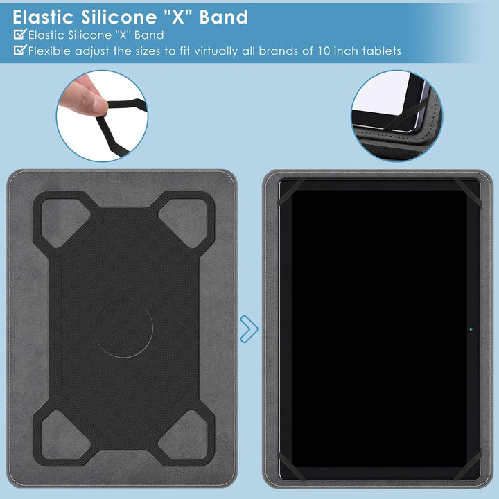 KATUMO Universal Hülle für 10-10,1 Zoll Tablet, Cover Case für Blackview/HotLight/TECLAST/SEBBE/XGOD