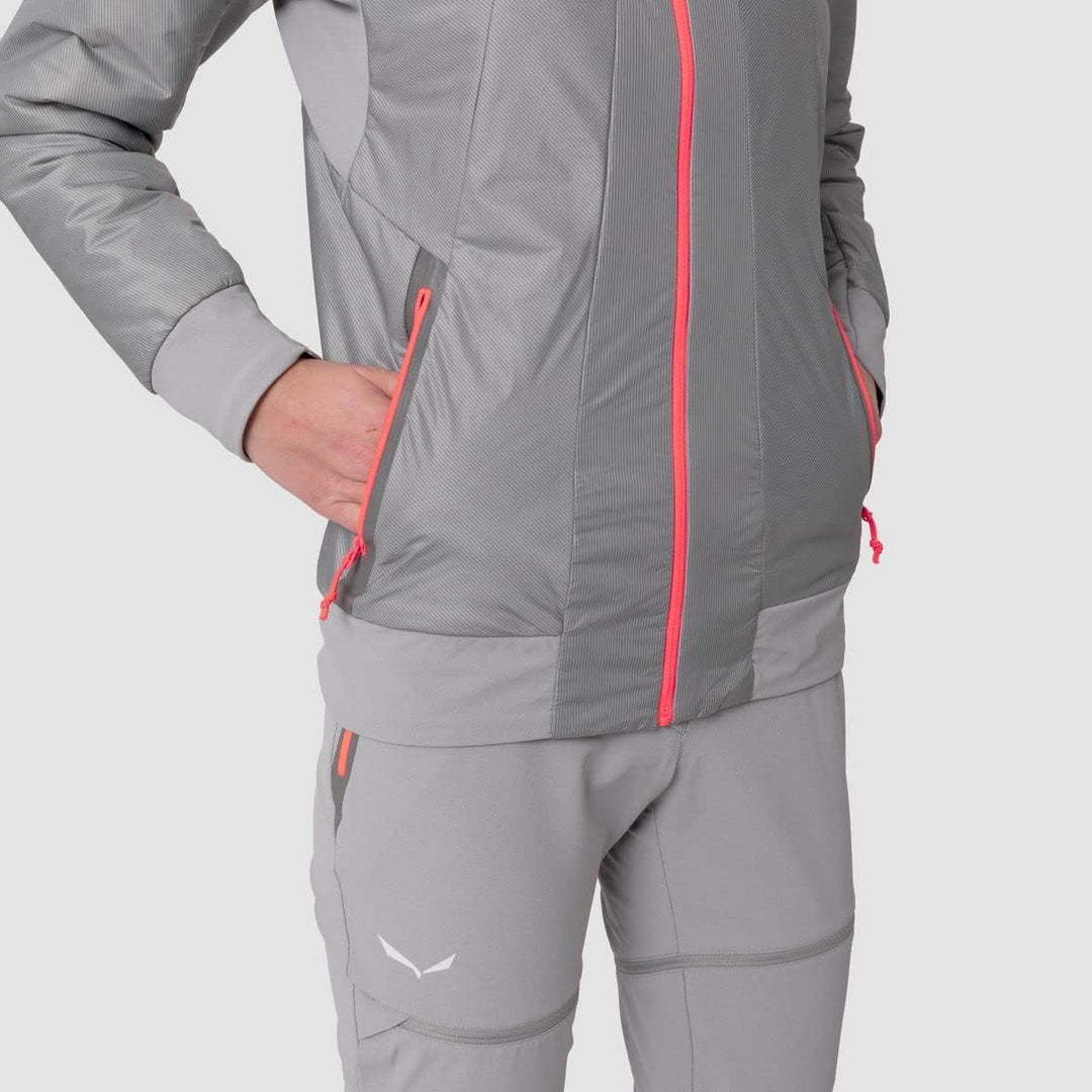 Salewa Damen Pedroc Hyb. Twr W Hood Jkt. Jacke 34 Alloy/6080, 34 Alloy/6080
